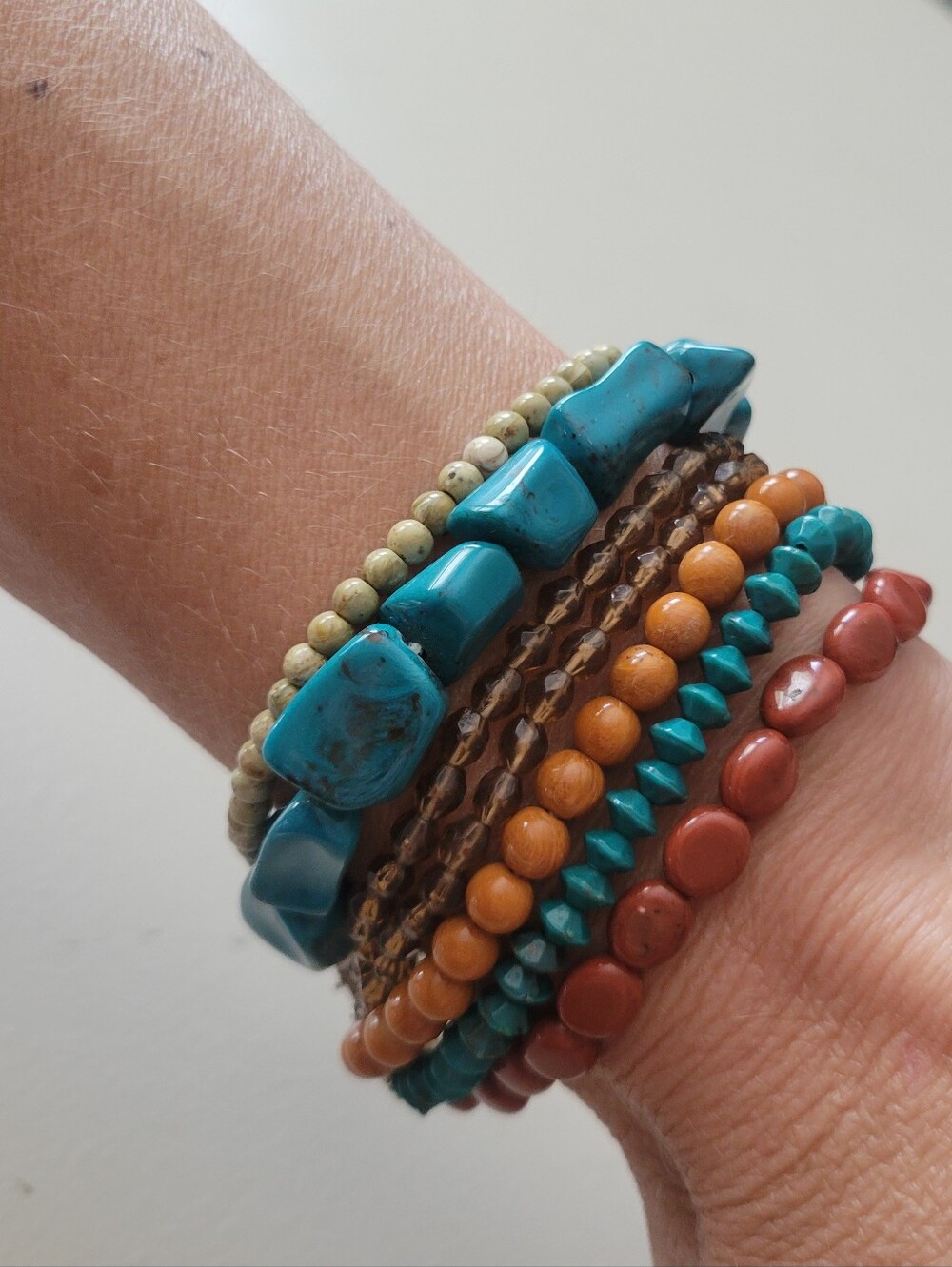 Turquoise Boho Multi-strand Bracelet